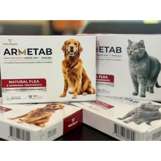 วิตามินแมว ARMETAB ZINC+ เสริมภูมิ บำรุงขน สำหรับสุนัข และ แมว 6 เดือน