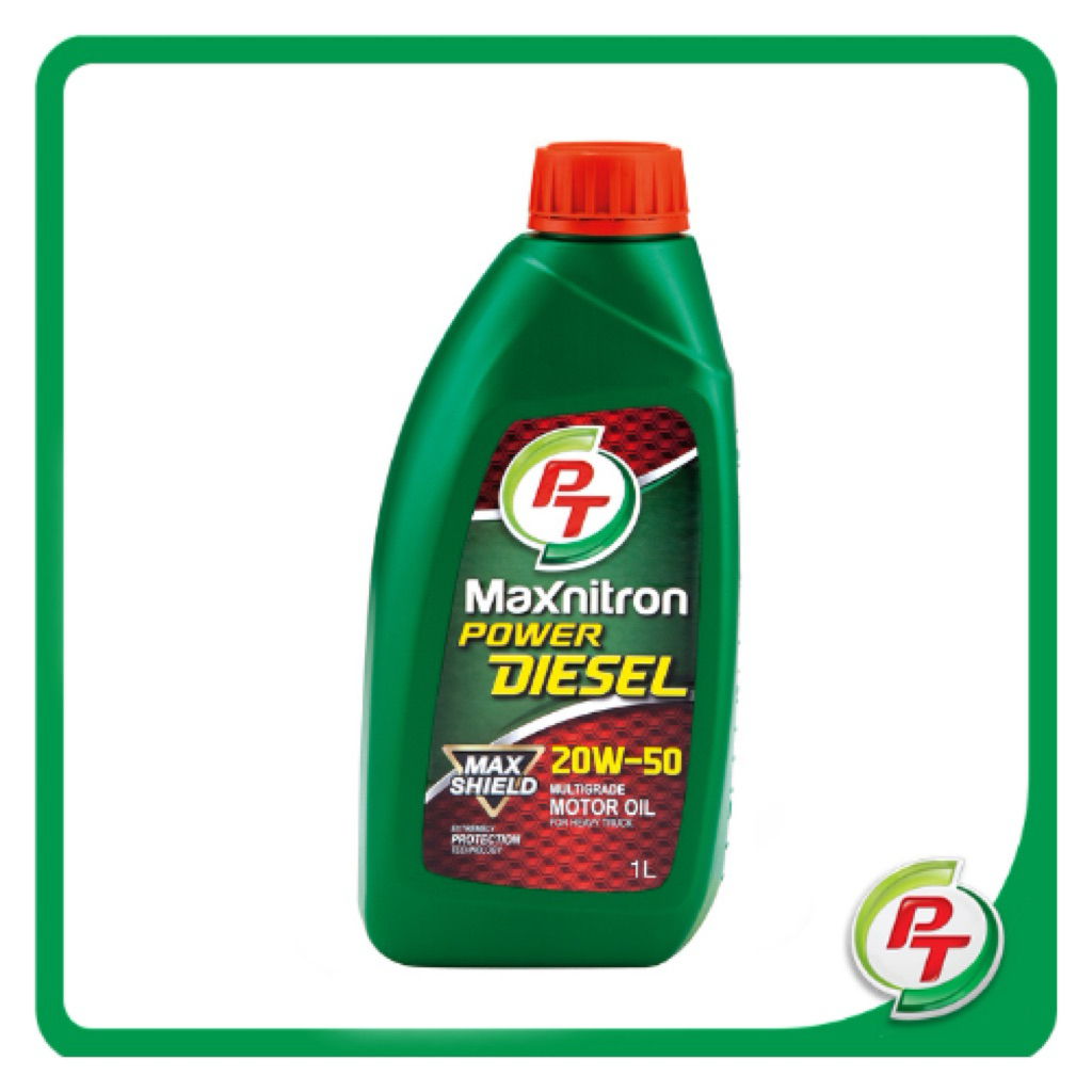 น้ำมันเครื่องPT Maxnitron Power Diesel 20w-50 สำหรับเครื่องยนต์ดีเซล