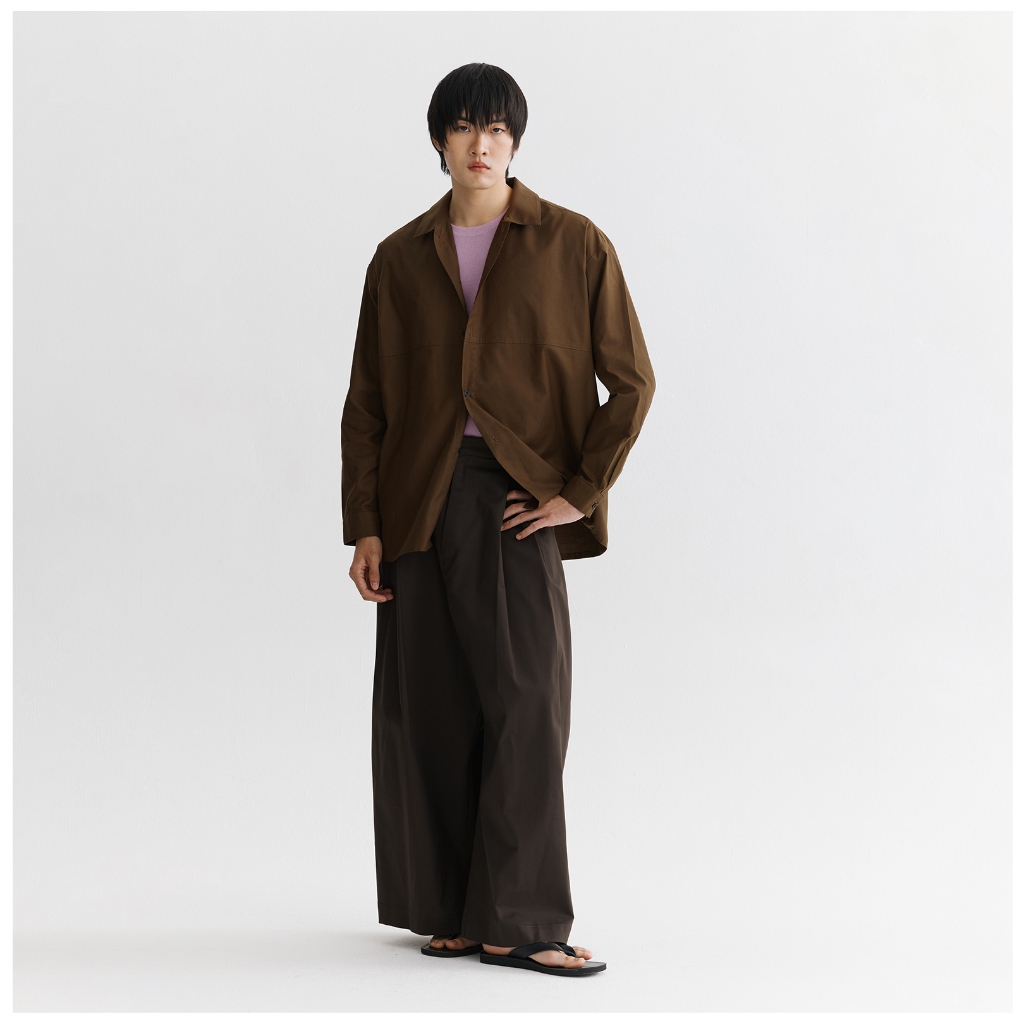 ENDLESS SHIRTS (BROWN) – เสื้อเชิ้ตทรงหลวม ราคา ถูกที่สุด ดีลบีเคเค แกลเลอรีภาพที่ 2