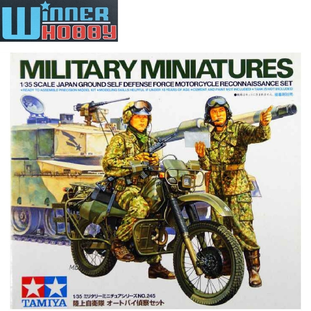 Tamiya 35245 JGSDF Motorcycle Reconnaissance Set 1/35