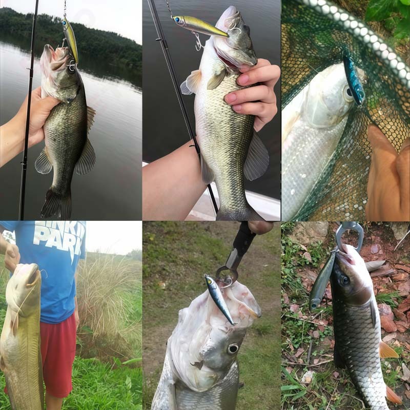 A58-[ตีไกล-งานแกร่ง] เหยื่อปลอม Plastic Bait 8.5cm/11g วัสดุพรีเมียมทนแรงกัด สีสดใสล่อตาปลา สินค้าพร้อมส่งทุกวัน ราคา ถูกที่สุด ดีลบีเคเค แกลเลอรีภาพที่ 2