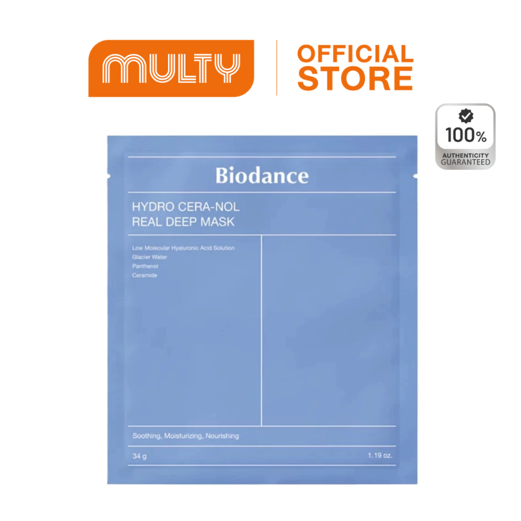 BIODANCE Hydro Cera nol Real Deep Mask 34 ML. (1ชิ้น/แผ่น)