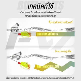 FW เหยื่อยาง เหยื่อ 1แถม1 ตีจิบ ตกปลา ใบพัด ปลอม อ่อนพู่แขวน ตกปลาโลหะ Buzzbait ใบเคาะ 14.7g