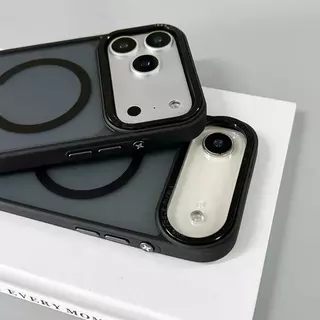 เคสหลังด้าน ชาร์จได้ ขอบสี กันกระเเทก for iphone 17 pro max 17pro 17promax 17air for iphone17