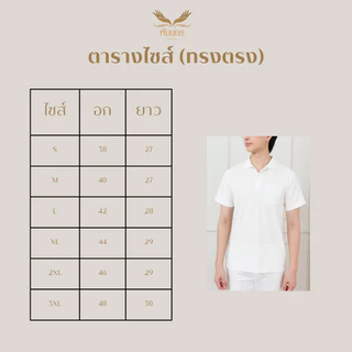 Punnakorn เสื้อโปโลสีขาว ผ้านุ่ม ใส่ระบายอากาศ ไม่ยับ ไม่ต้องรีด สินค้าพร้อมส่ง(ส่งฟรี) คอปกโปโล