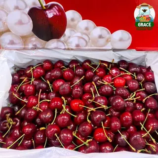 เชอรี่แดง Cherry 🍒 อเมริกา สดก้านเขียว ส่งแช่เย็น