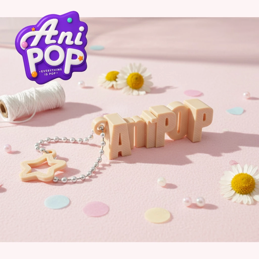 พวงกุญแจชื่อ 3 มิติ · ฟอนต์เรียบหรู · AniPoP Smart · เปลี่ยนชื่อ-เลือกสีได้ · ของขวัญรับปริญญา · Name Keychain [K001A]