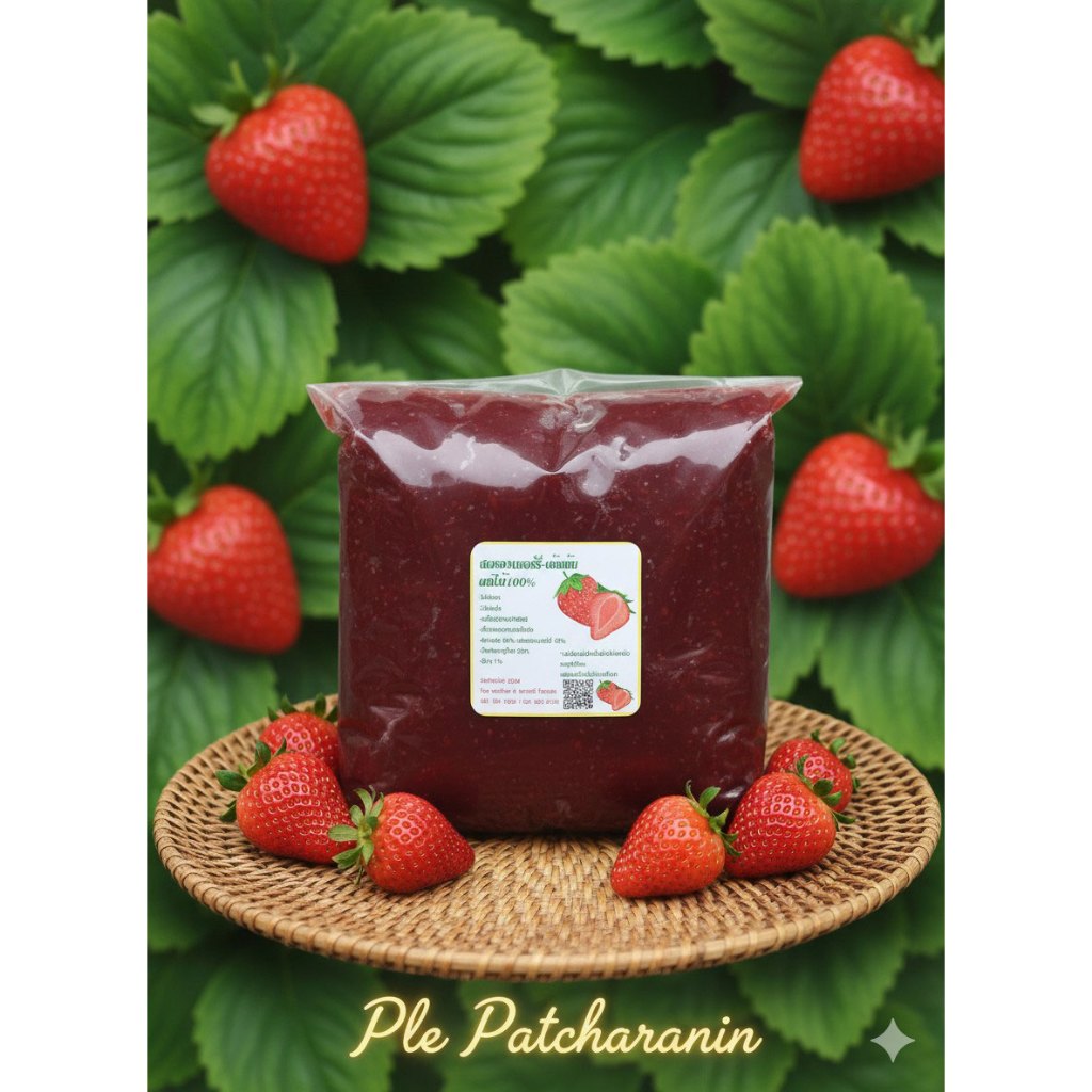 ไส้สตรอว์เบอร์รี่กวนสำเร็จเนื้อเข้มข้น(ปั้นได้)