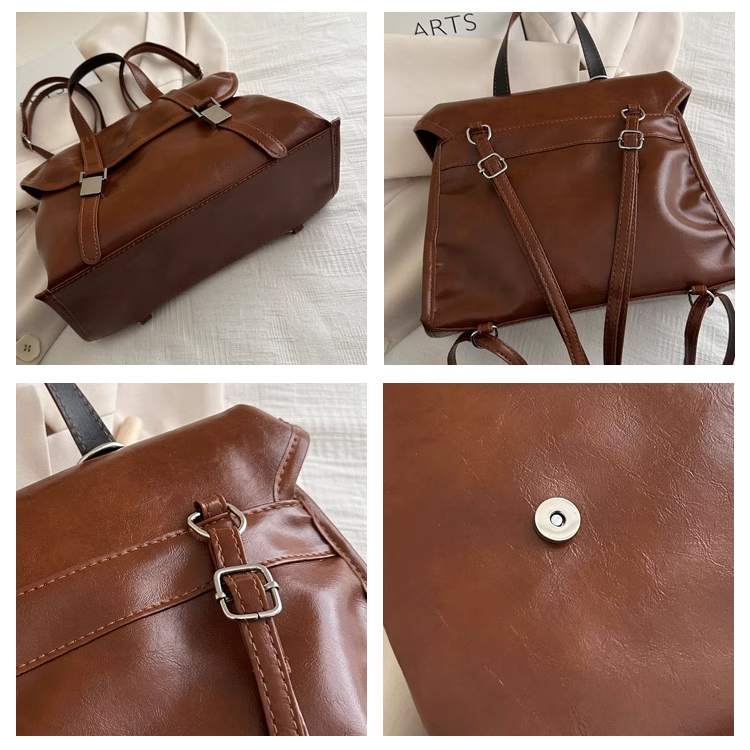 กระเป๋าโท้ทวินเทจสำหรับผู้หญิง กระเป๋าสะพายไหล่ ความจุขนาดใหญ่ กระเป๋าถือใต้วงแขน ใช้ได้ทุกวัน - รูปที่ 3