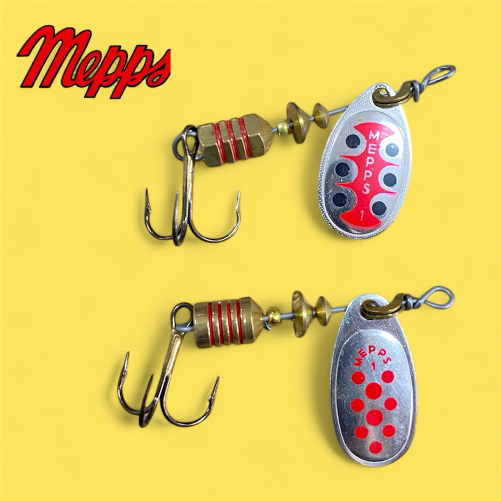 เหยื่อแมพพ์เต่าทอง ใบสปิน Mepps สำหรับตีกระสูบ ตีปลาช่อน