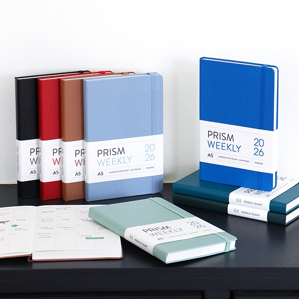 2026 Prism Diary A5 Weekly แพลนเนอร์รายสัปดาห์ไซส์ A5 ลิขสิทธิ์แท้ INDIGO