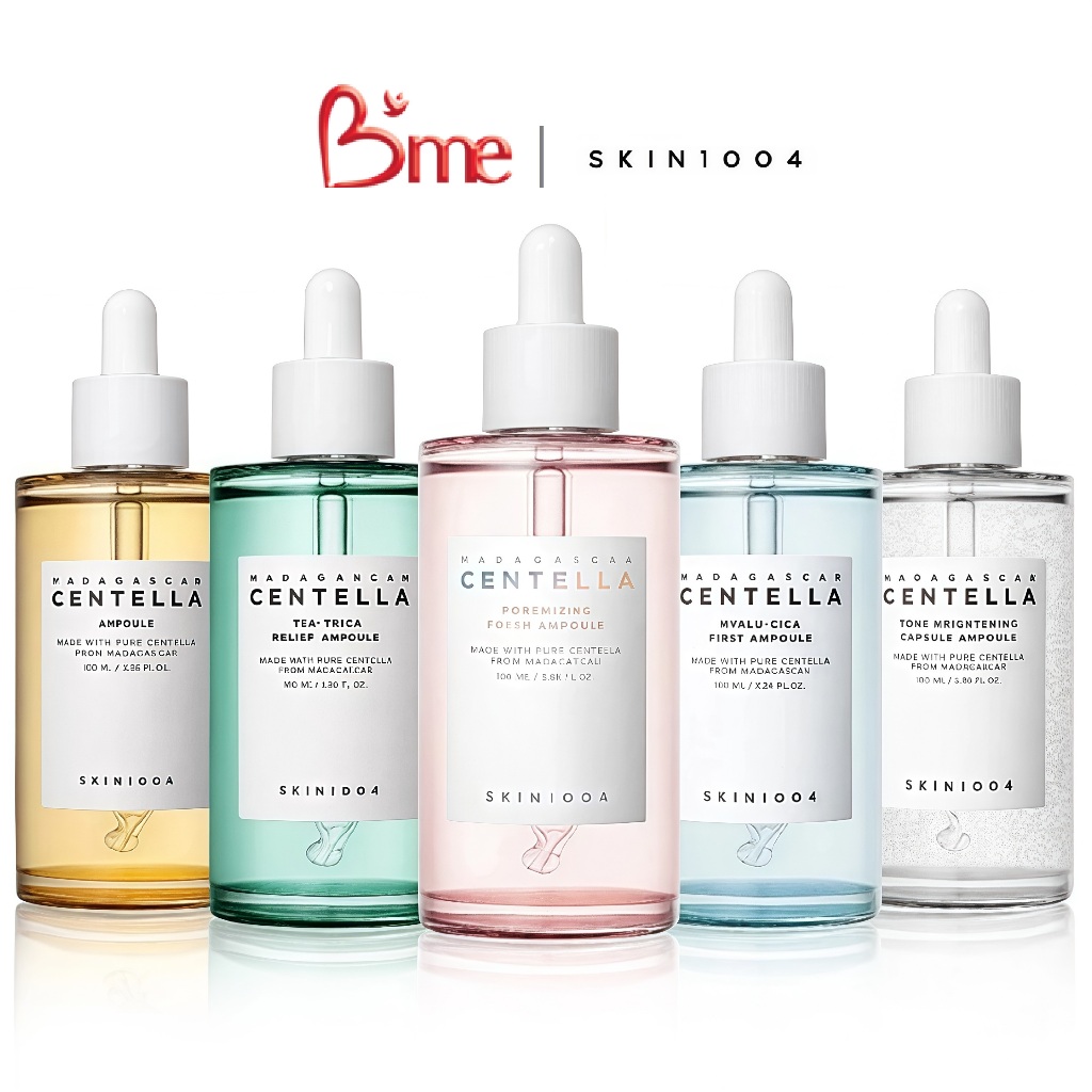 คละสูตร SKIN1004 Madagascar Centella Ampoule+ Madagascar Centella Poreminizing Fresh Ampoule 100 ml
