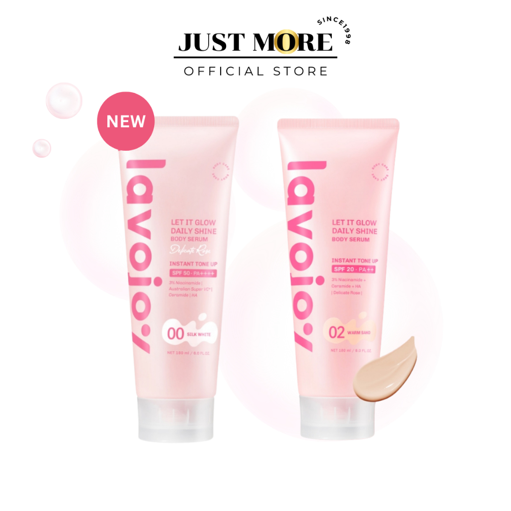 Lavojoy Let It Glow Daily Shine Body Serum Tone Up SPF 20 PA++ โทนอัพ ปรับผิวกระจ่างใส พร้อมบำรุง