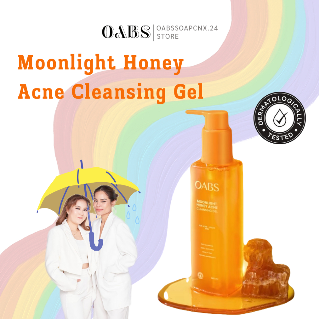 [1 ชิ้น] OABS เจลล้างหน้า Moonlight Honey Acne Cleansing Gel เจลล้างหน้าสำหรับผิวมัน เป็นสิว อ่อนโยน