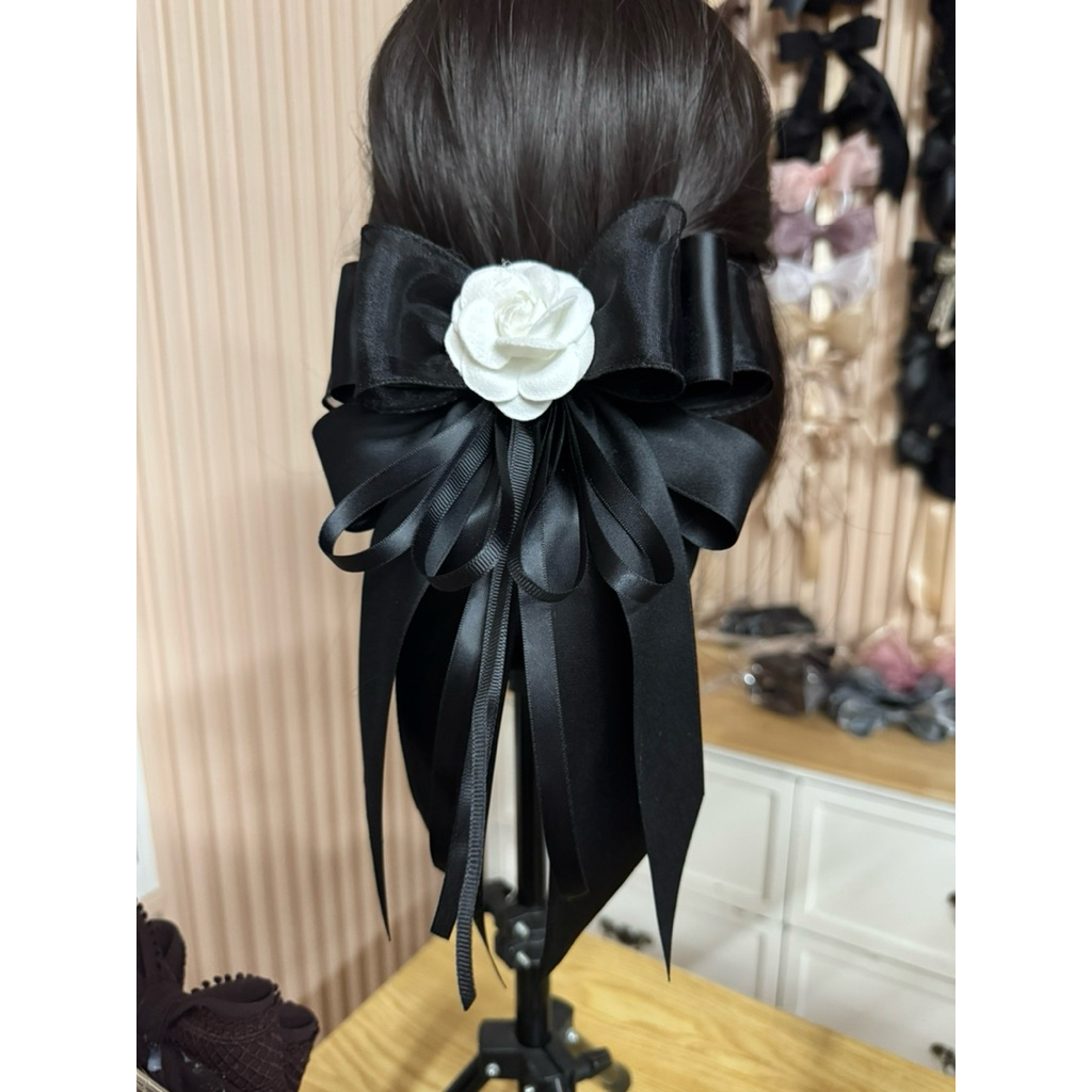 เน็ตเก็บผม โบว์ติดผม รุ่น Camellia Big