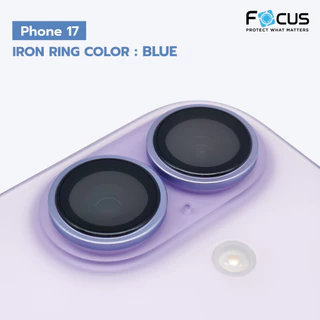 Focus กระจกเลนส์กล้อง ไทเทเนียมผิวด้าน กันรอย for iPhone 17 Pro Max Air 16e 17e