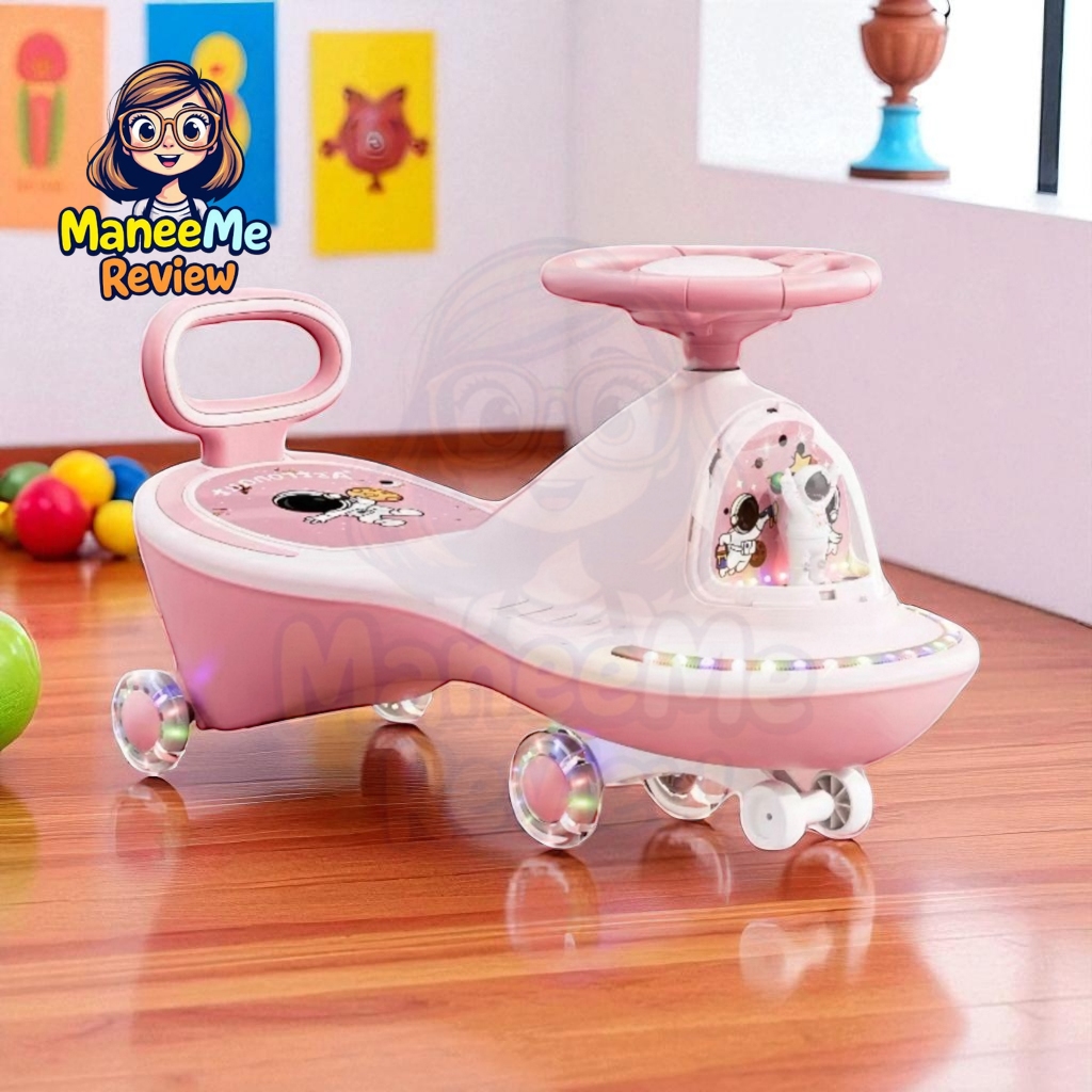 รถดุ๊กดิ๊ก Swing car รถขาไถเด็ก รุ่น อวกาศ มีเพลง ไฟรอบคัน มีไฟที่ล้อ มี 5 สี สำหรับเด็กอายุ 2-7 ปี