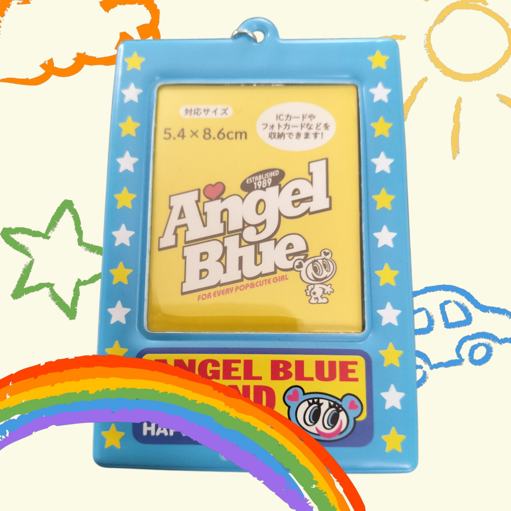 【Direct from Japan】กล่องใส่บัตรใส Angel Blue clear card case Angel Blue