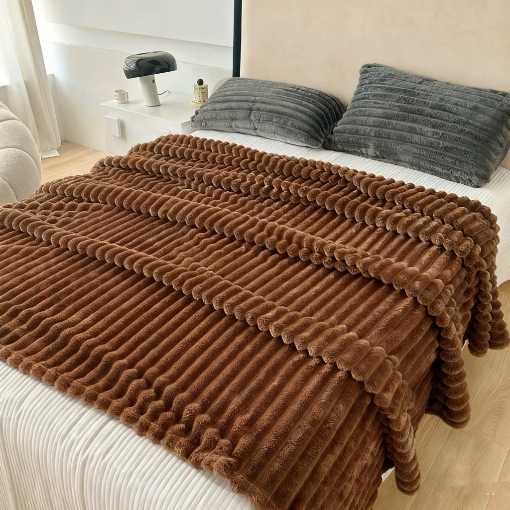 DUDEE ผ้าห่ม ผ้าคลุมไหล่ กันหนาว ห่มสบาย พกพาสะดวก สวยงาม