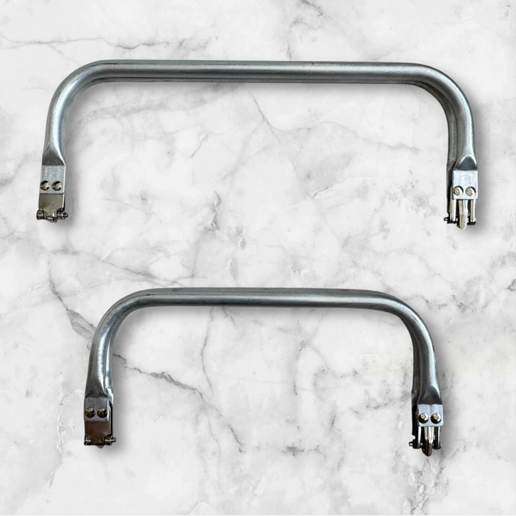 ปากกระเป๋าแบบหนีบ อลูมิเนียม ขนาด 20 และ 25 ซม