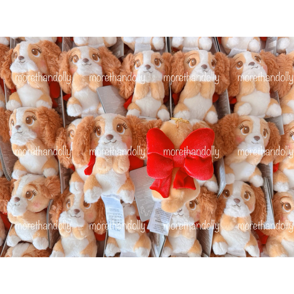 ❤️พร้อมส่งที่ไทย❤️ Lady and the Tramp 70th Anniversary Plush Keychain