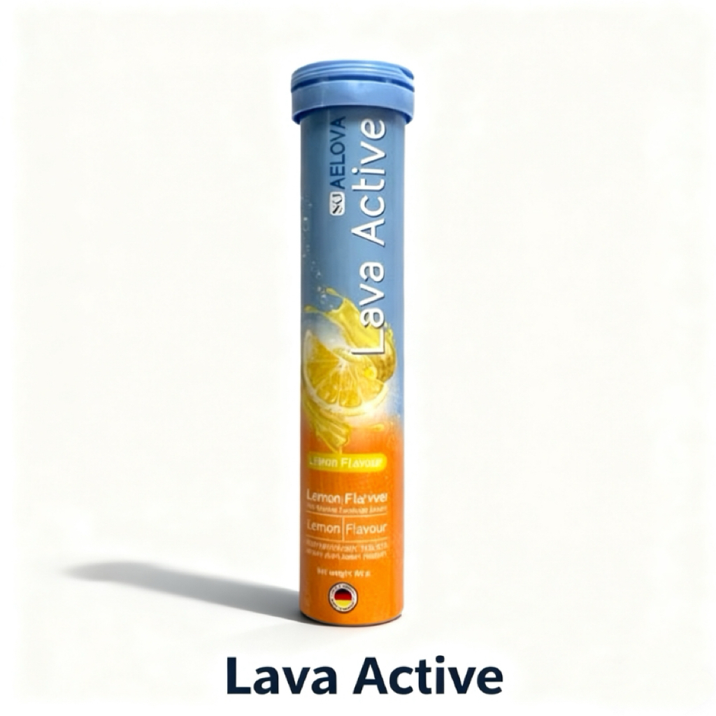[ซื้อ 2 แถม 1 ฟรี]AELOVA Aelova Lava Active เม็ดฟู่ เอโลว่า 1 หลอด 20 เม็ด ผลิตภัณธ์อาหารเสริม