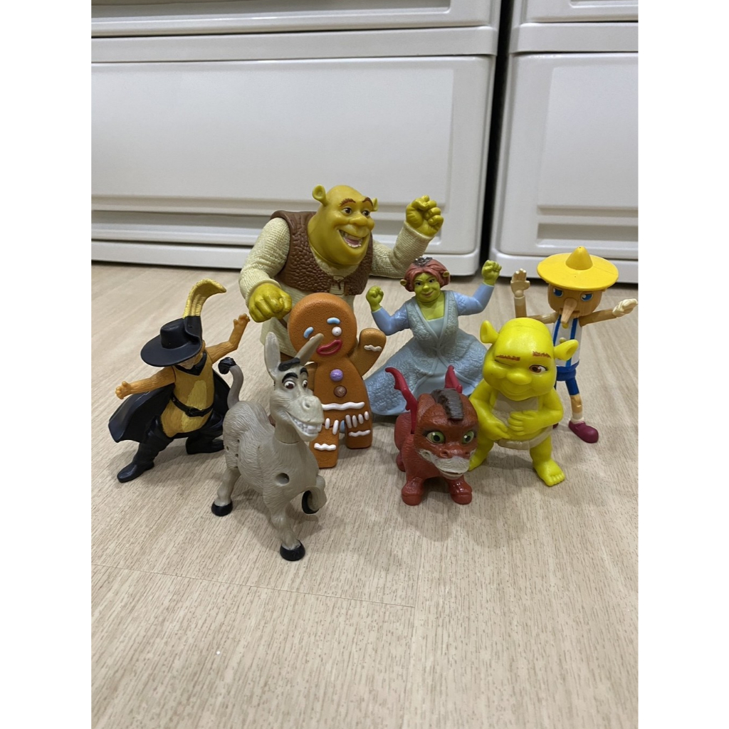 [ครบเซ็ต 8 ตัว] Shrek ปี 2007 Happy Meal ของสะสม แฮปปี้มีล ของเล่น แมคโดนัลด์ McDonald's มือสอง