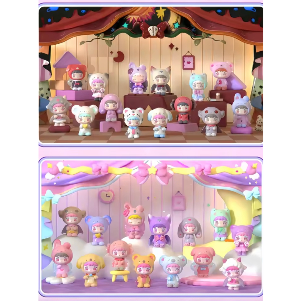 Toyz4Fun: QUBII Animal Castle Daylight/ Dark night Mini(แบบสุ่ม ลุ้นSecret) ทายเลข พร้อมส่ง