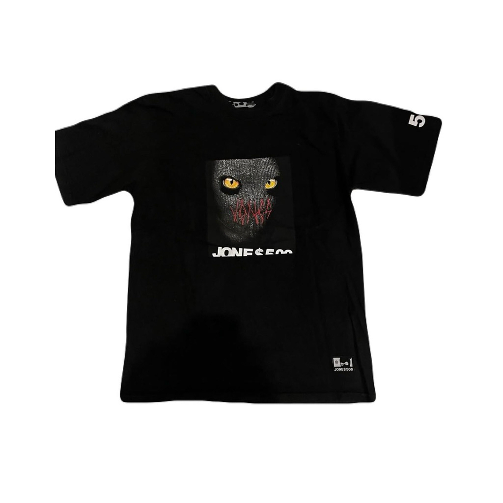 เสื้อดำ Jone 500 All day มือสองสภาพดี ลายไม่ลอก