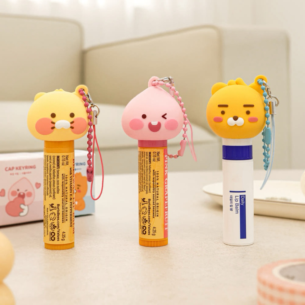 พร้อมส่ง KAKAO FRIENDS Multi Stick Keyring Case ✨ คีริงเคสสวมน่ารัก ๆ สำหรับใส่ยาดม/ลิปมัน พกพาได้ทุกที่