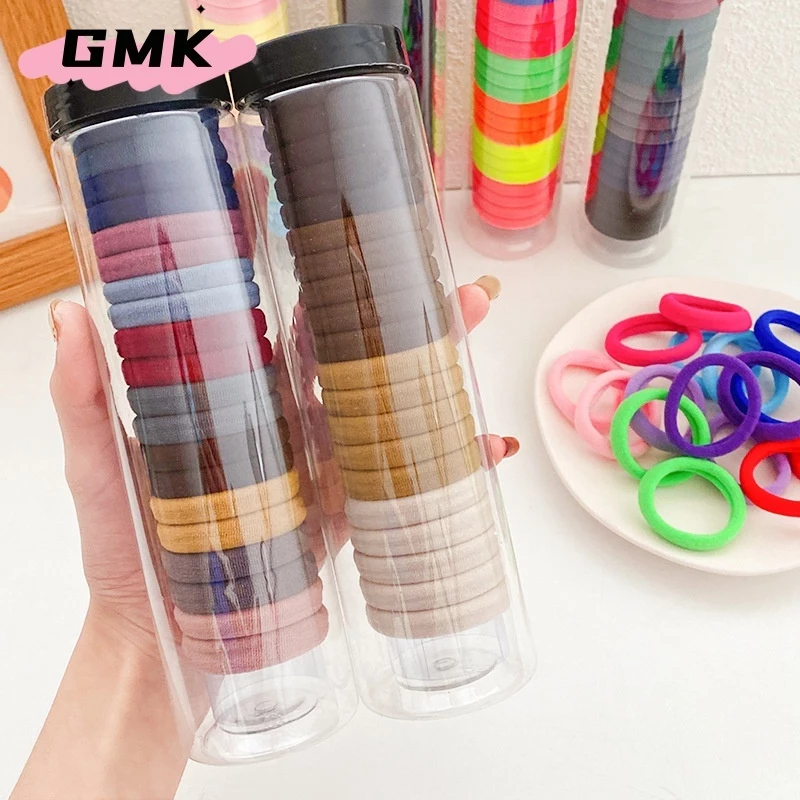 ยางรัดผมหางม้า กันลื่น ไร้รอยต่อ สไตล์เรียบง่าย 20 ชิ้น สีผสม เส้นใหญ่ สไตล์เกาหลีG3296
