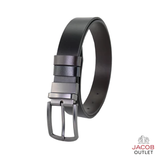 JACOB เข็มขัดหนังสีดำ/สีน้ำตาล BLACK/BROWN รุ่น 52207