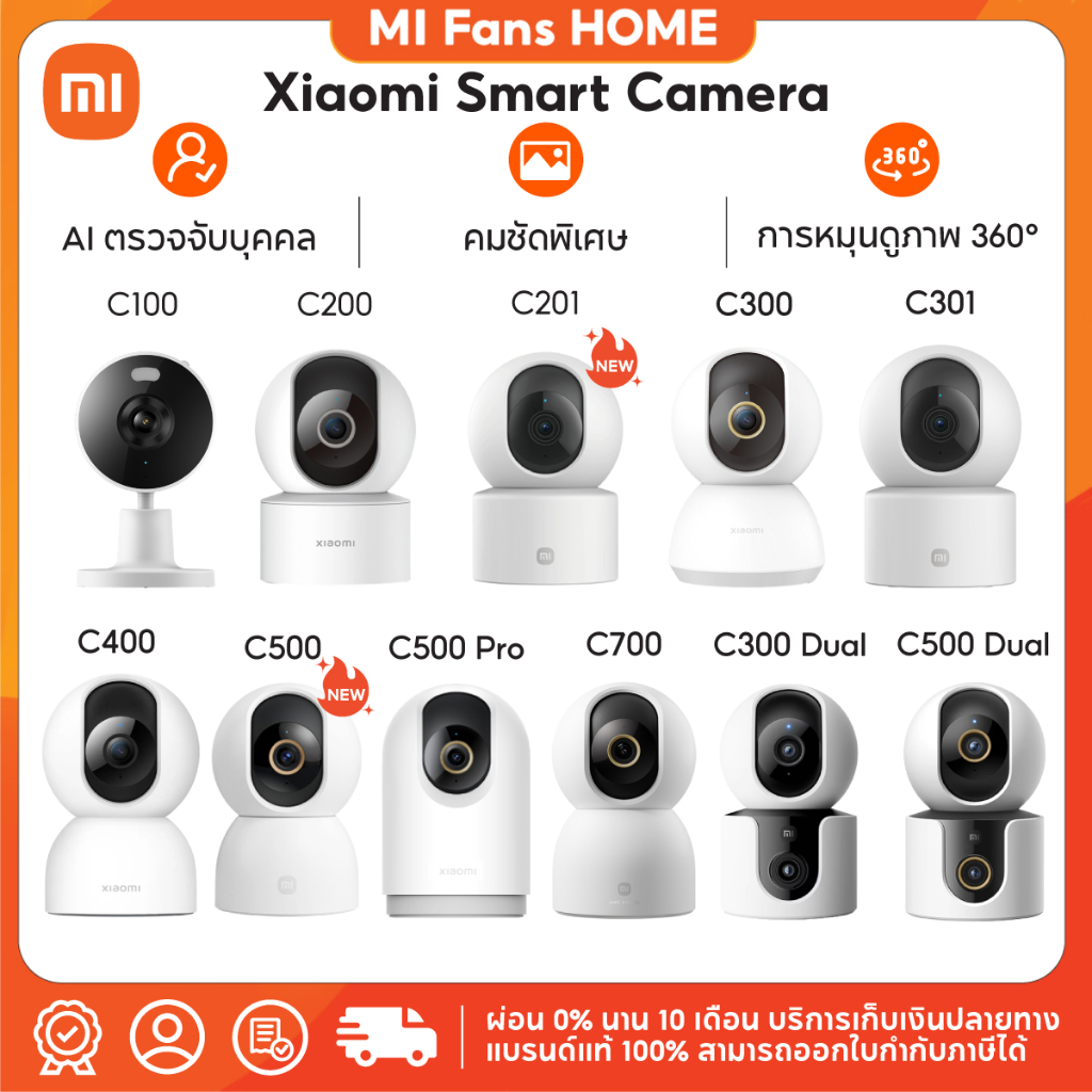 (NEW) Xiaomi Smart Camera C100 / C200 / C201 / C300 / C301 / C400 / C500 / C500 Pro / C700 / C300 Du