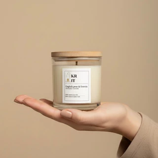 [พร้อมส่ง] KRIT Candle - เทียนหอมไขถั่วเหลือง scented candle ขนาด 60g,120g,230g