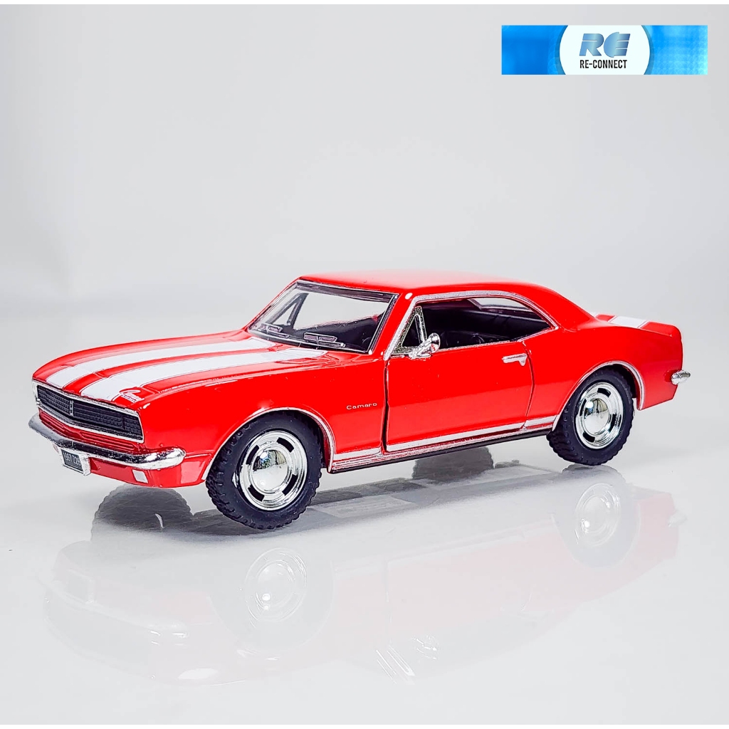 โมเดลรถยนต์ รถสปอร์ต เชฟโรเลต คามาโร ของเล่น KINSMART 1: 37 1967 Chevrolet Camaro Z-28 Model Toy Ame