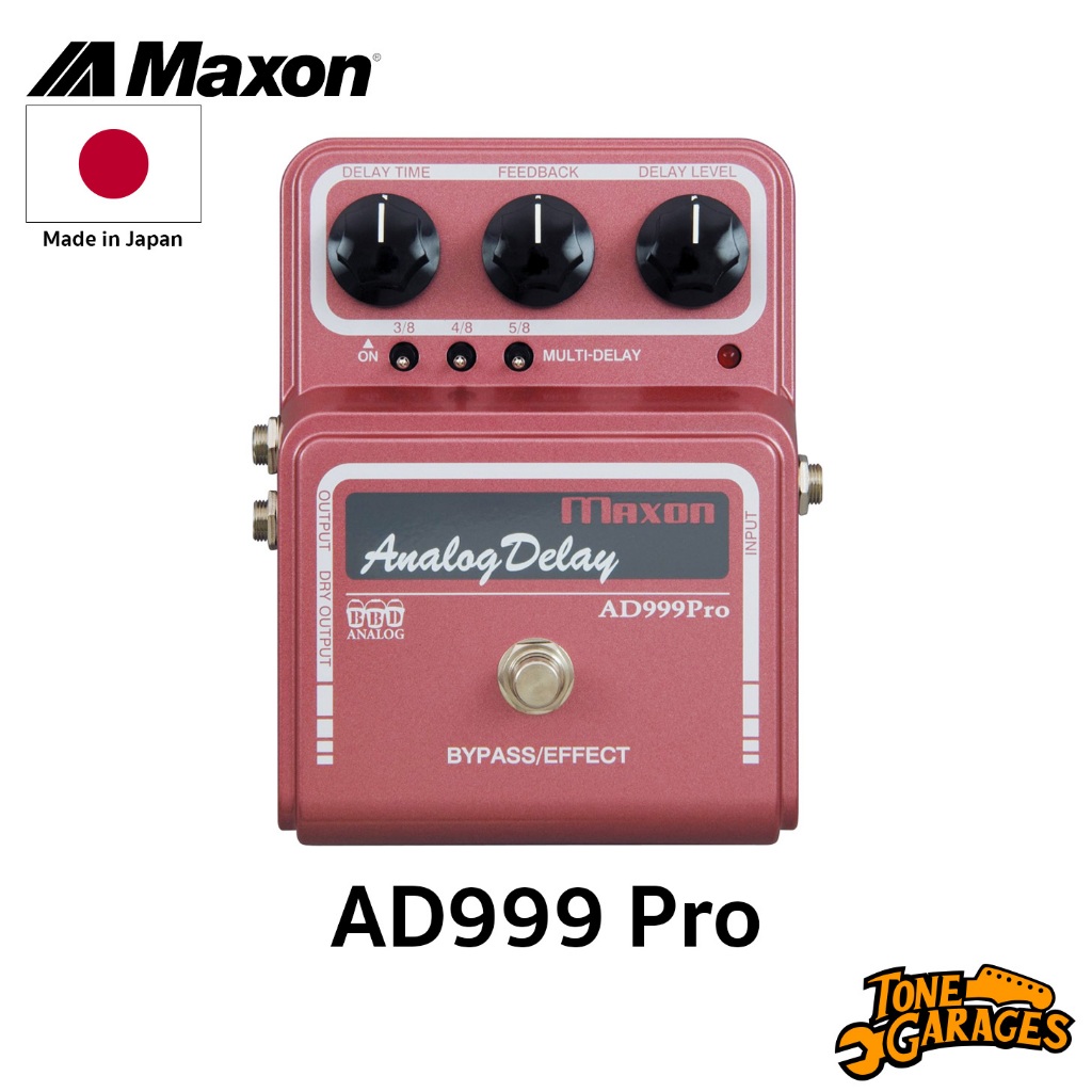 Maxon AD999 Pro Analog Delay PRO Effect เอฟเฟค กีต้าร์ อนาล็อค ดีเลย์ Made in Japan