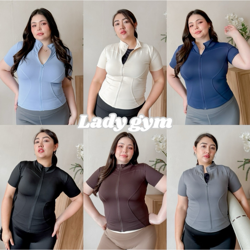 Lady M เสื้อออกกำลังกายสาวอวบ Lady Gym Shirt สไตล์สปอร์ตสั้น ใส่เล่นโยคะ ฟิตเนส ปั่นจักรยาน ผ้าไม่บาง ใส่สบาย นุ่มลื่น