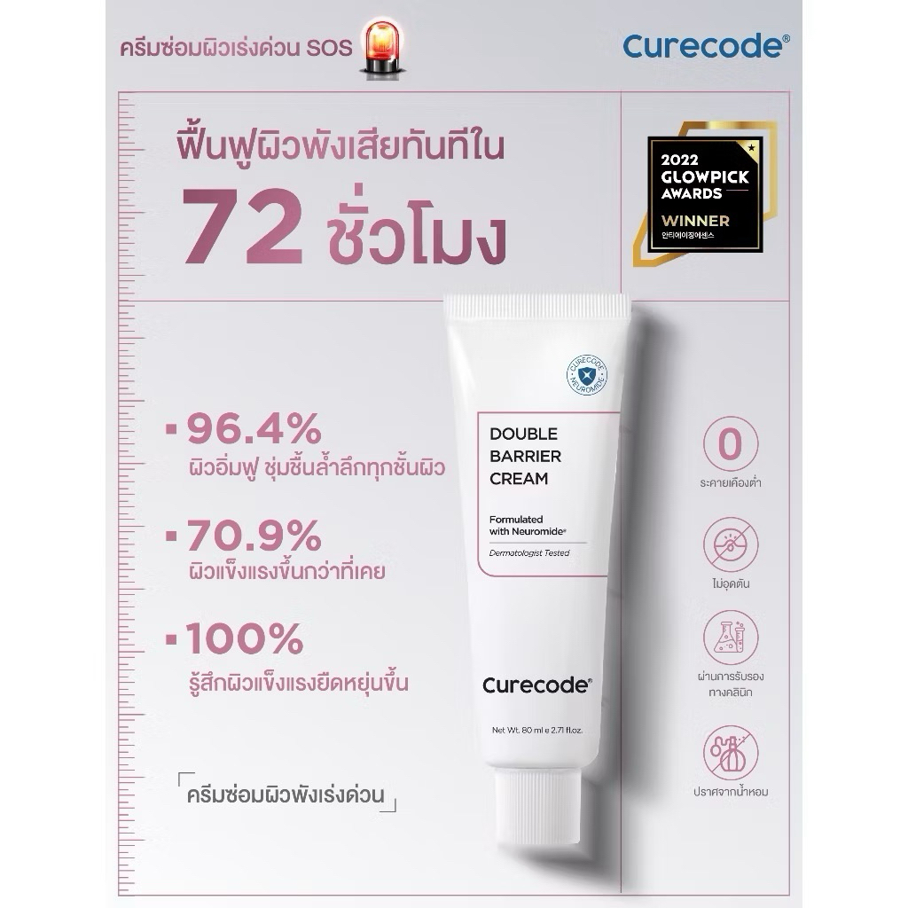 🩷 CCC CURECODE DOUBLE BARRIER CREAM 80 ML - รูปที่ 4