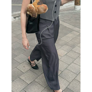 VIVIAN - กางเกงขายาวทรงกระบอก รุ่น Vivian pants ที่สาวตัวเล็กตัวสูงสามารถใส่ได้โดยไม่ต้องตัดขา สวยหรูต้องรุ่นนี้