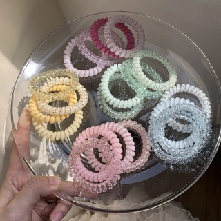 ยางรัดผมเกลียว (G25) เครื่องประดับผม ยางรัดผมแฟชั่นสําหรับผู้หญิง สีสันสดใส พร้อมส่งจากไทย