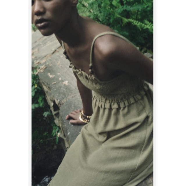 zara midi dress skocked