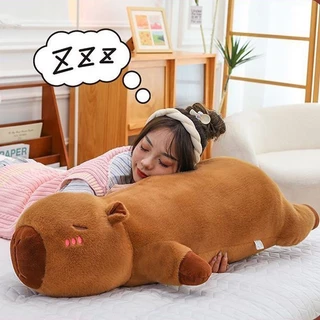 Capybara🦦 ตุ๊กตาคาปิบาร่า นุ่มฟู (55/70/90ซม.) ของขวัญวันเกิดเด็ก • หมอนกอดคลายเครียด • ของเล่นเด็กเล็กปลอดภัย 🎁