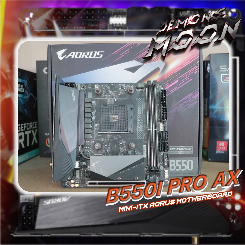 B550I PRO AX (เมนบอร์ด) AM4 GIGABYTE B550I AORUS PRO AX WIFI [Mini-ITX]  อุปกรณ์ครบกล่อง  + ประกันใจ