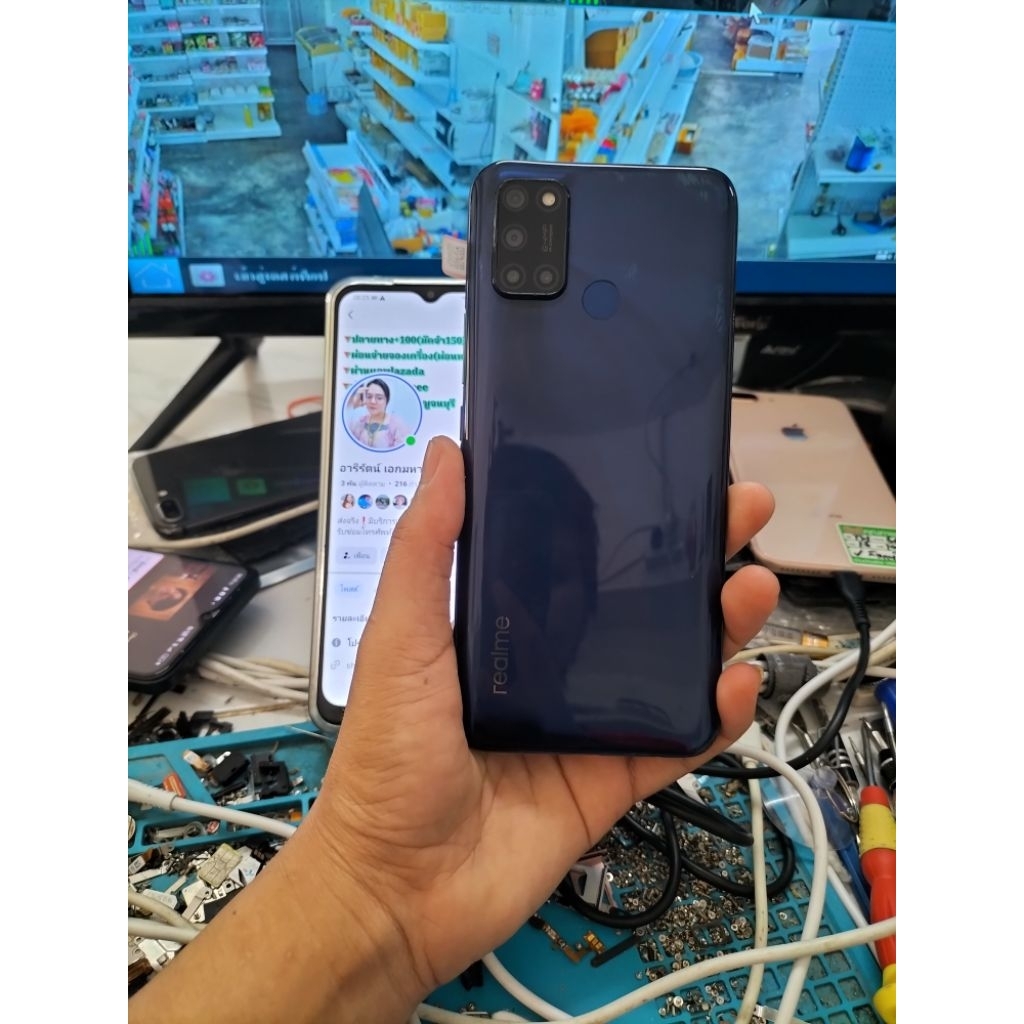 โทรศัพท์พร้อมใช้ realme c17 ram4/64gb aisเท่านั้น android 11 ศูนย์ไทย
