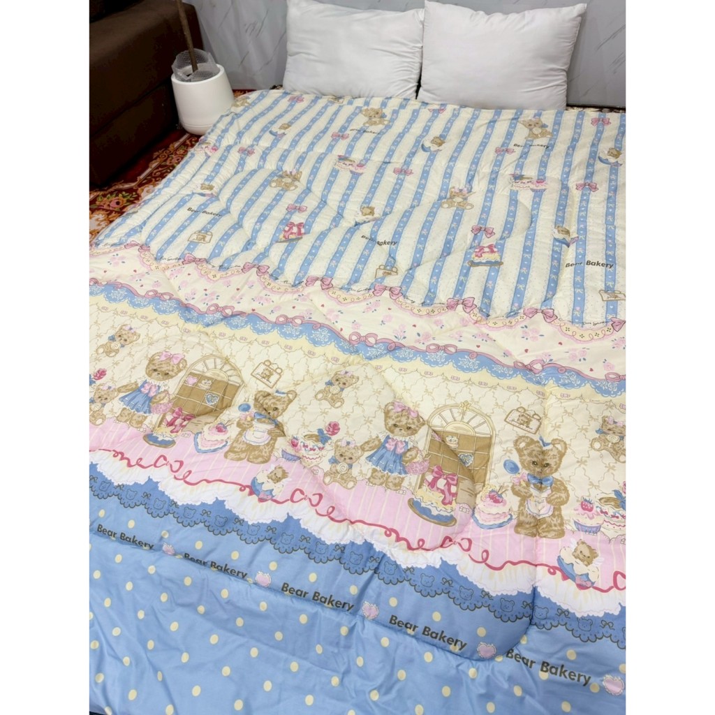 ภูตะวันค้าผ้า ผ้าห่มนวมคอตตอนแท้นุ่มๆ ขนาด 6ฟุต ลายการ์ตูนมาใหม่ (ไม่มีกระเป๋า) - รูปที่ 6