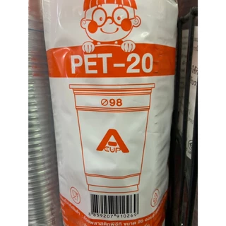 ((ยกลัง 20 แพ็ค)) แก้ว 20 oz. PET ยี่ห้อ FPC ขนาดปาก 98 (50ใบ) 910269