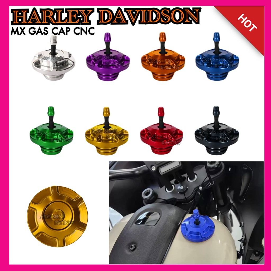 ฝาถังน้ำมันCM GAS CAP Harley Davidson ใส่ได้ทุกรุ่น [ยกเว้นALL NEW 2024]