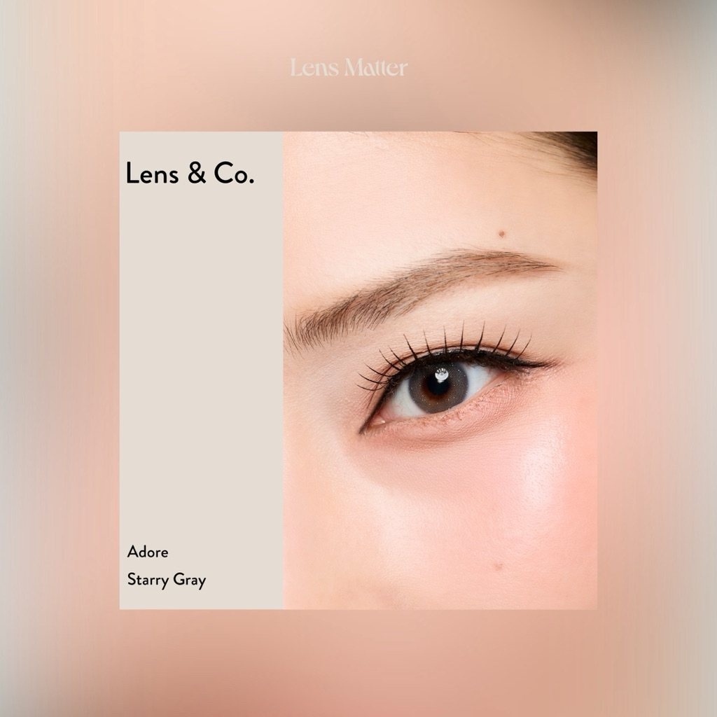 Adore - Lens & Co. สี Starry Gray (รายเดือน), Lens.Matter, คอนแทคเลนส์เกาหลี - รูปที่ 6