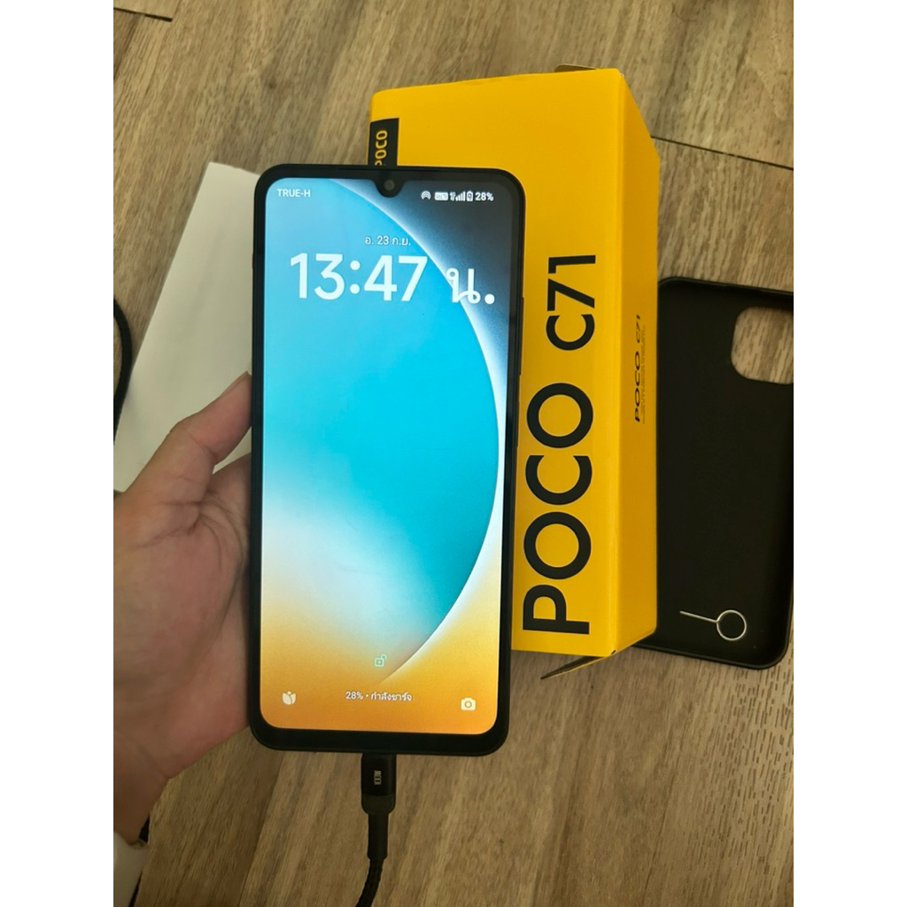มือสอง POCO C71 Ram4/Rom128 เครื่องศูนย์ไทย อุปกรณ์ครบกล่อง