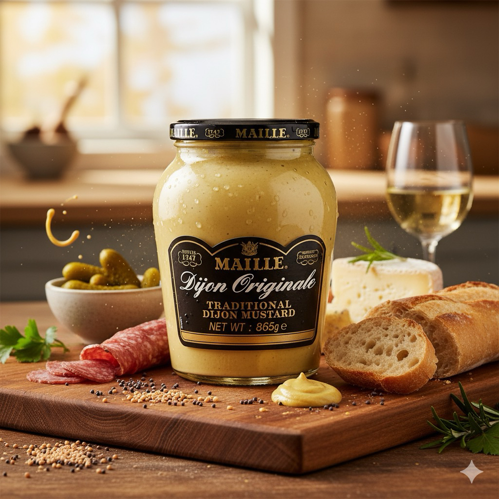 มัสตาร์ด MAILLE Dijon Originale Traditional Mustard 865g.